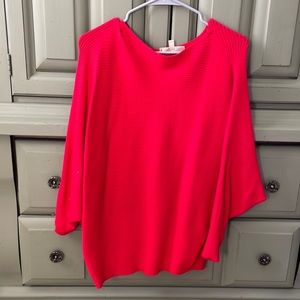 Red ribbed Philosophy sweater- size Medium